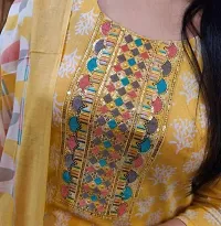 Classic Rayon Printed Kurta, Bottom and Dupatta Set for Women-thumb1