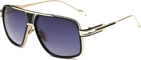 THE HARRY HUB Gradient, Toughened Glass Lens, UV Protection Retro Square, Over-sized Sunglasses (54) (For Men & Women)