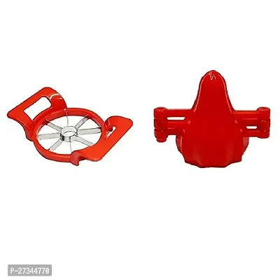 Plastic Apple Cutter Cutter And Plastic Modak Mold Sancha Maker Multicolour Pack Of 2-thumb0