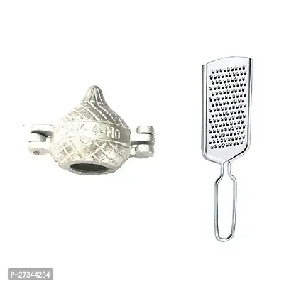 Aluminum Modak Mold Sancha With Stainless Steel Cheese Grater Pack Of 2-thumb0