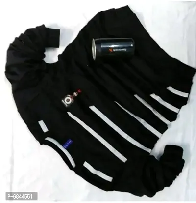 Men's Black Full-sleeve Cotton  Tees-thumb3