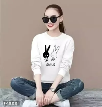 Elegant  Cotton Printed Tshirt For Women-thumb0