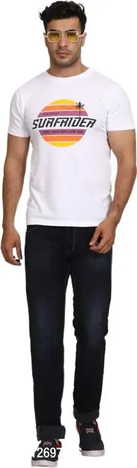 Stylish Men Polyester Regular T-Shirt-thumb0