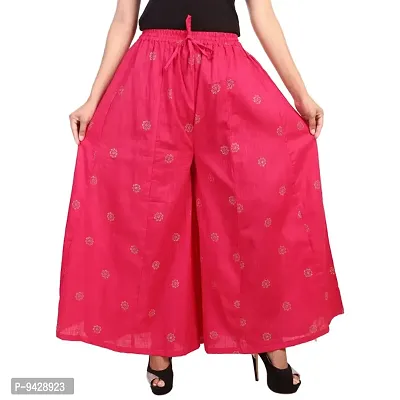 Classic Rayon Printed Palazzos for Women