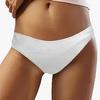 Women Disposable White Panty (pack of 6)-thumb1