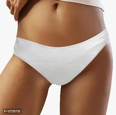 Women Disposable White Panty (pack of 6)-thumb2