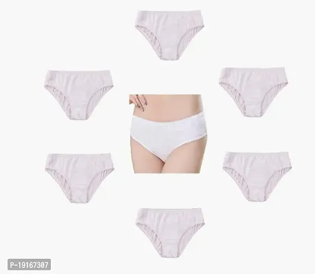 Disposable Panties for Women Travel Maternity Period Spa Salo White(Pack Of 6)-thumb0