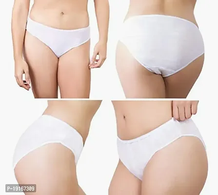 Disposable Panties for Women Travel Maternity Period Spa Salo White(Pack Of 4)-thumb0