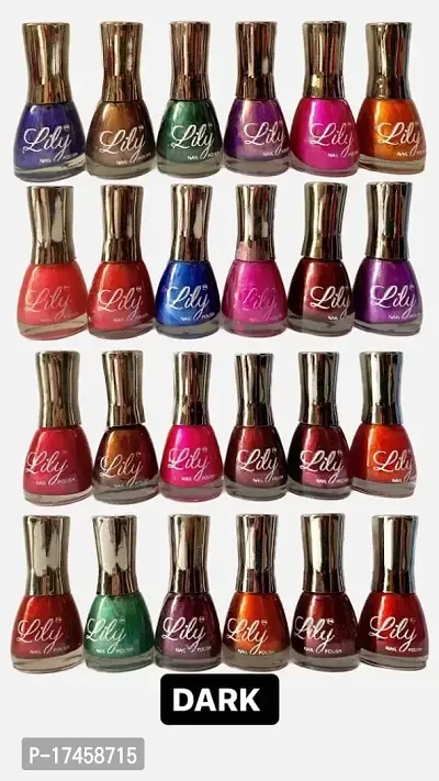 Bella PIRAMID-DARK Trendy And Fashionable Glossy Shine Summer to Spring Collection Nail Polish 5 ML Each Fantastic Color Set Combo of 36 Pc in Wholesale Price.