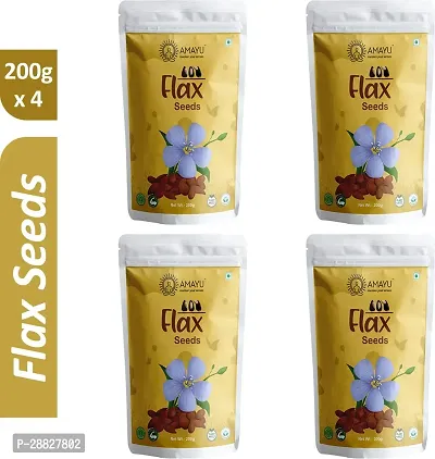 Organic Flax Seeds For Weight Loss - 800gm Pack Of 4