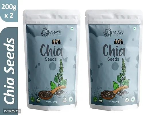 Organic Chia Seeds For Weight Loss 400gm Pack Of 2