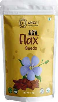 Organic Brown Flax Seeds For Weight Loss 600gm Pack Of 3-thumb1