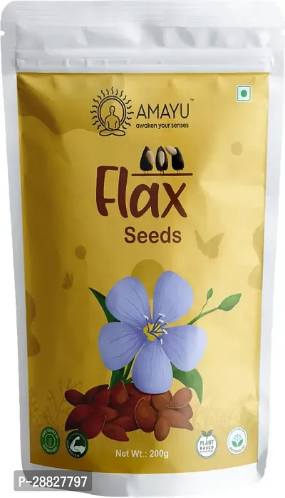 Organic Brown Flax Seeds For Weight Loss 600gm Pack Of 3-thumb2