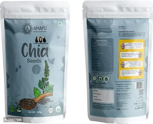 Organic Chia, Sunflower Seeds For Weight Loss - 400gm Pack Of 2-thumb2