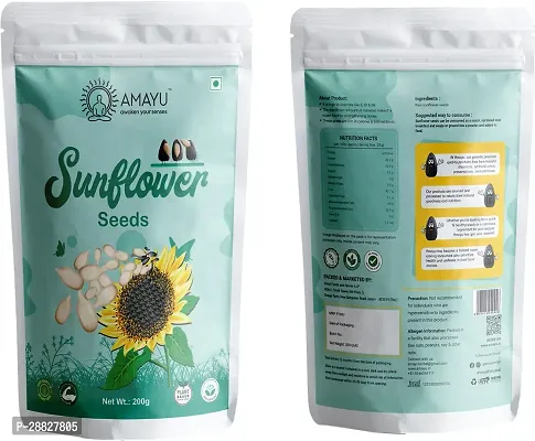 Organic Chia, Sunflower Seeds For Weight Loss - 400gm Pack Of 2-thumb3