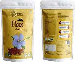 Organic Chia, Flax Seeds For Weight Loss - 400gm Pack Of 2-thumb2