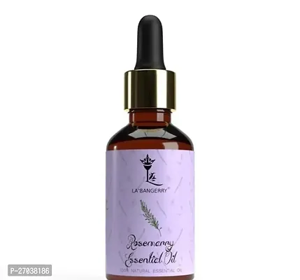 La bangerry Rosemary Essential Oil  30ml Glass Bottle for Hair Growth  Shining   Strong Hair  Hydrating Skin   100    Pure  Natural  Therapeutic Grade   Undiluted for Hair Growth  30 ml Glass Bottle-thumb0