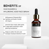 Dr. Daddy Natural's Niacinamide  Hyaluronic Acid Face Serum With B5 | Hydrating  Brightening Serum for Dark Spots, Acne, Fine Lines and Wrinkles | Anti Aging Serum And Acne Serum For Hyperpigmentation| Fragrance Free | 30 ML-thumb4