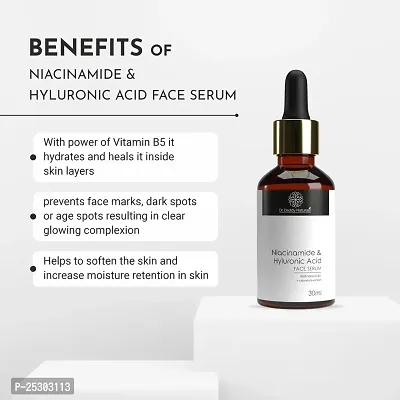 Dr. Daddy Natural's Niacinamide  Hyaluronic Acid Face Serum With B5 | Hydrating  Brightening Serum for Dark Spots, Acne, Fine Lines and Wrinkles | Anti Aging Serum And Acne Serum For Hyperpigmentation| Fragrance Free | 30 ML-thumb5