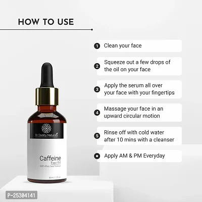 Dr.Daddy Natural's Caffiene Face Serum For Glowing Skin, Reduces Dark Spots, Pigmentation  Protects From Sun Damage For Unisex 30ml-thumb5