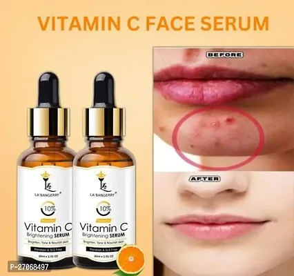 LA BANGERRY Vitamin C Serum For Face Whitening   Skin Ko Healthy Rakhane Ki Best Serum   Chehre Ki Rangat Badhane Ke Liye Serum   Lightweight and quick absorbing   Face Moisturizer   Spot Removal   Pigmentation Removal     30ml   Pack of 2