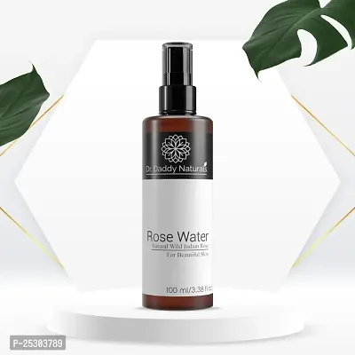 Steam Distilled Pure Rose Water Spray | Skin Toner I Face Toner I Makeup Remover I For All Skin Types | Organic - Chemical Free Women  Men | Fragrance Free 100 ml-thumb2