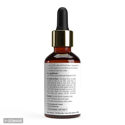 Dr. Daddy Natural's 100% Pure  Natural Vitamin E Oil | Repair Dry, Damaged Skin From Surgery  Acne, Age Spots  Wrinkles | For Radiant, Hydrated  Youthful Skin | Includes Pump  Dropper | Ideal For All Skin Types | For Women  Men | 30ml-thumb2