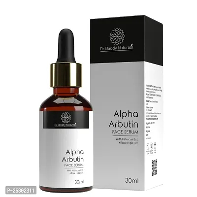 Dr. Daddy Naturals 2% Alpha Arbutin Daily Brightening Serum, Skin Brightening Face Serum For Women, Face Serum For Glowing Skin, Fragrance Free 30ml