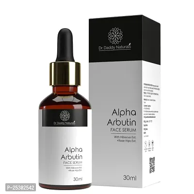 Dr. Daddy Natural's Alpha Arbutin Face Serum for Glowing Skin | For Hyperpigmentation and Remove Dark Spot, Blemishes with Vitamin B5 for Hydrate Skin, 30ml