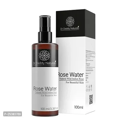 Steam Distilled Pure Rose Water Spray | Skin Toner I Face Toner I Makeup Remover I For All Skin Types | Organic - Chemical Free Women  Men | Fragrance Free 100 ml