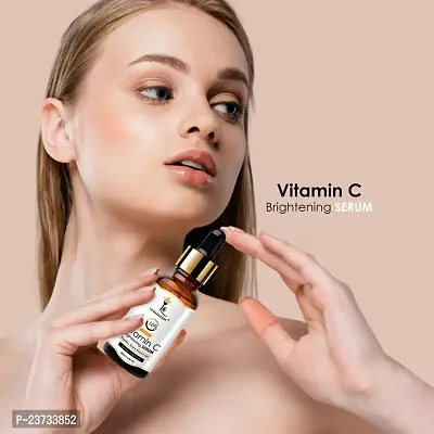 Vitamin C Serum For Face Whitening - Skin Ko Healthy Rakhane Ki Best Serum - Chehre Ki Rangat Badhane Ke Liye Serum - Lightweight And Quick-Absorbing - Face Moisturizer - Spot Removal - Pigmentation Removal - 30Ml (Pack Of 1 )-thumb3