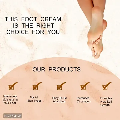 Top Performance Foot Care Cream For Rough, Dry And Cracked Heel - Feet Cream For Heel Repair -Healing And Softening Cream - Cream For Crek Heel -Foot Moisturizer- Foot Crack Creem -Aloevera Foot Cream - 50Gm (Pack Of 1)-thumb2