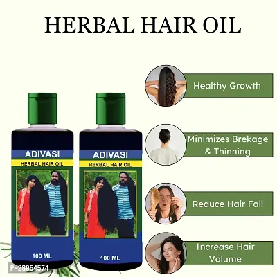 Adivasi NEELAMBARI HAIR OIL FOR All Type of Hair Problem Herbal Growth Hair Oil (100 ml+100 ml)-thumb0