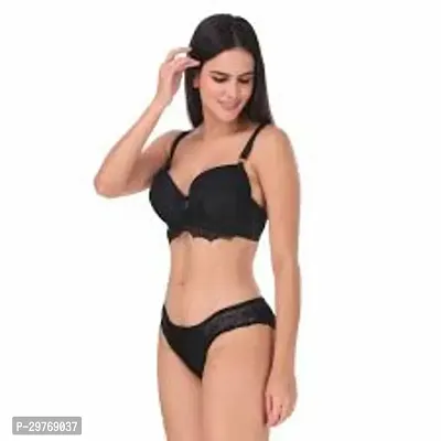 Stylish Cotton Bra And Panty Set-thumb0