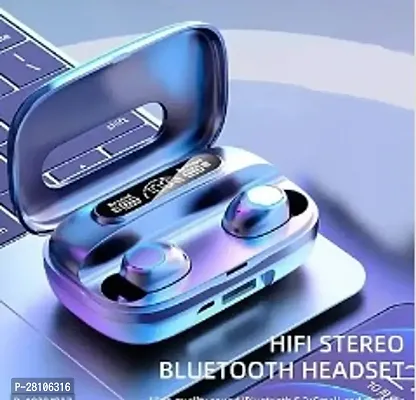 M 10 TWS  Bluetooth 5.1 Wireless Earbuds Touch Waterproof IP7X LED Digital Display Bluetooth Headset (Black, True Wireless)-thumb0