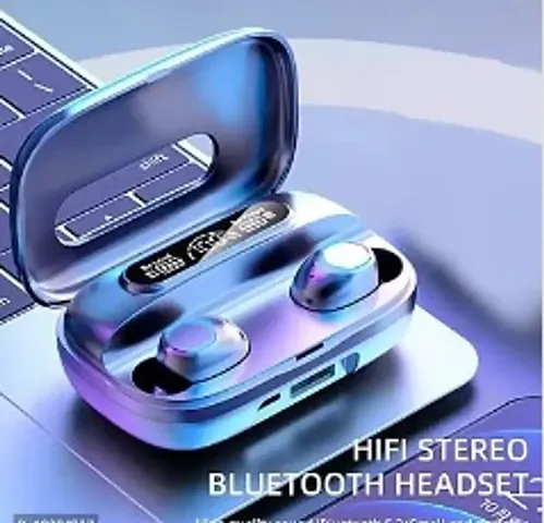 M 10 TWS  Bluetooth 5.1 Wireless Earbuds Touch Waterproof IP7X LED Digital Display Bluetooth Headset (Black, True Wireless)