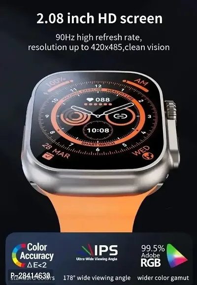 Ultra 45mm Display Smart Watch Bluetooth Calling-thumb0
