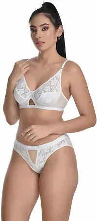Stylish Cotton Bra And Panty Set For Women-thumb1