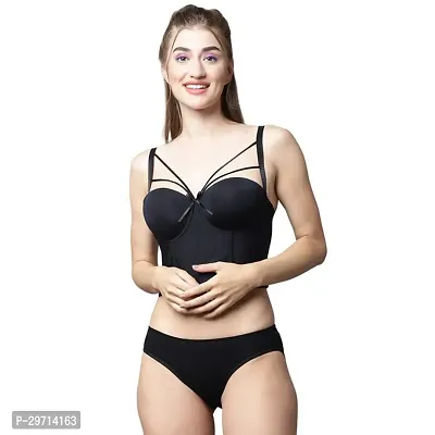 Stylish Cotton Bra And Panty Set For Women-thumb0