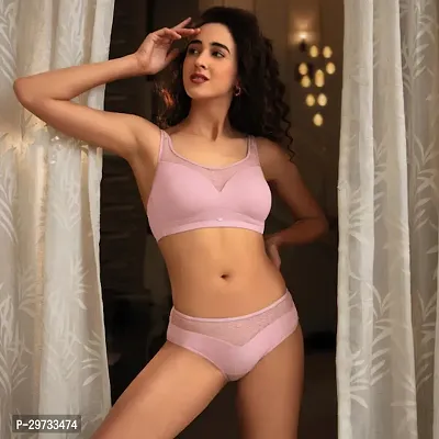 Stylish Cotton Bra And Panty Set For Women