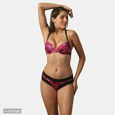 Stylish Cotton Bra And Panty Set For Women-thumb0