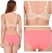 Stylish Cotton Bra And Panty Set-thumb2