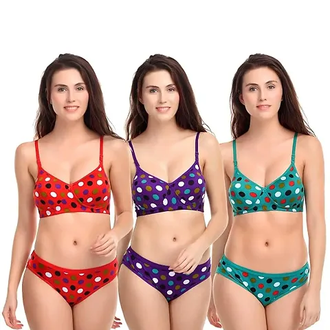 NAUMA Wirefree Padded Bra & Panty Pack of Three