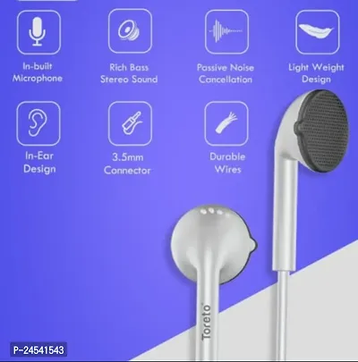 Stylish Headphones White In-ear  Bluetooth Wireless-thumb0