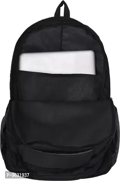 Trendy Black Polyester Backpack For School College Office Travel-thumb4