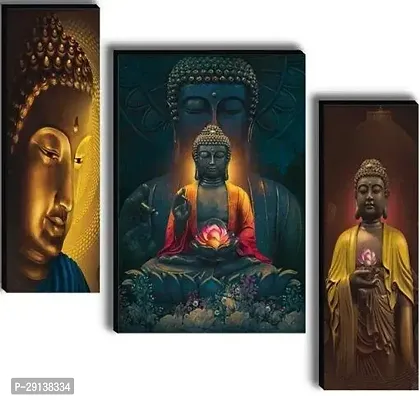 BUDDHA grey WALL Painting 12  18 inch-thumb0