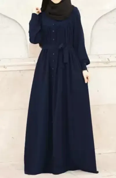 Fancy Georgette Solid Abaya For Women