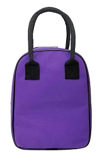 Insulated Polyester Purple Lunch Bag for Office-thumb2