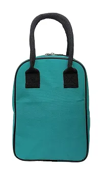 Insulated Polyester Sea Green Lunch Bag for Office-thumb2