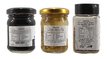 Green Spice  Black Olives (120gm),Green Olives (120gm), Pizza Spice Mix Seasoning(50g)(Pack of 3)-thumb2